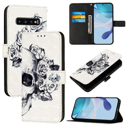 Horizontal Flip Leather Wallet Phone Case For Galaxy S10