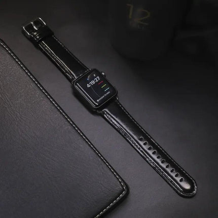 Genuine Leather Retro Crazy Horse Watch Band For Apple Watch