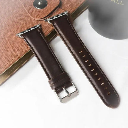 Genuine Leather Retro Crazy Horse Watch Band For Apple Watch