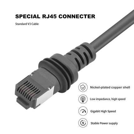 Ethernet Cable for Starlink Gen 3 Satellite Dish, Various Lengths - rugged RJ45 connector cable for indoor/outdoor use, weatherproof, multiple length options