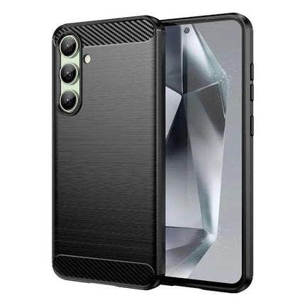 Carbon Fiber TPU Phone Case For Samsung S25 Ultra 5G