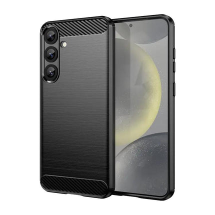 Carbon Fiber TPU Phone Case For Samsung S25 Ultra 5G