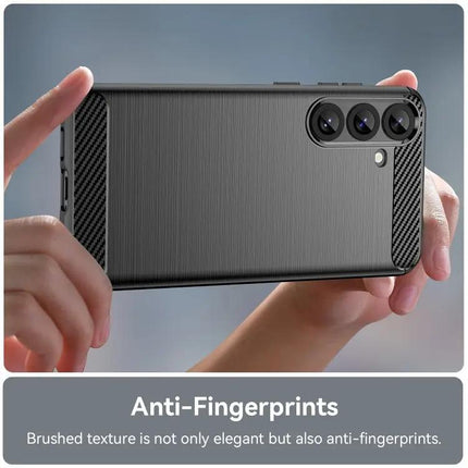 Carbon Fiber TPU Phone Case For Samsung S25 Ultra 5G