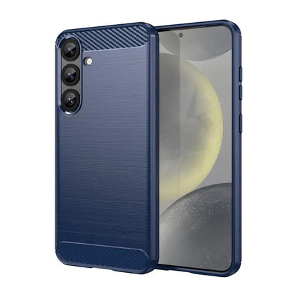 Carbon Fiber TPU Phone Case For Samsung S25 Ultra 5G