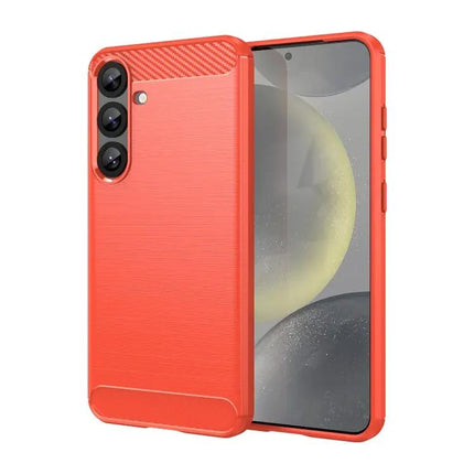 Carbon Fiber TPU Phone Case For Samsung S25 Ultra 5G