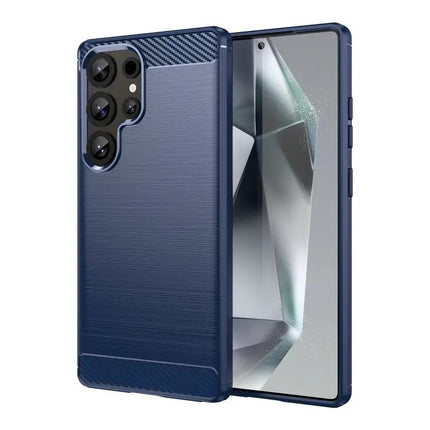 Carbon Fiber TPU Phone Case For Samsung S25 Ultra 5G