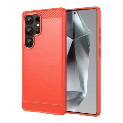 Carbon Fiber TPU Phone Case For Samsung S25 Ultra 5G