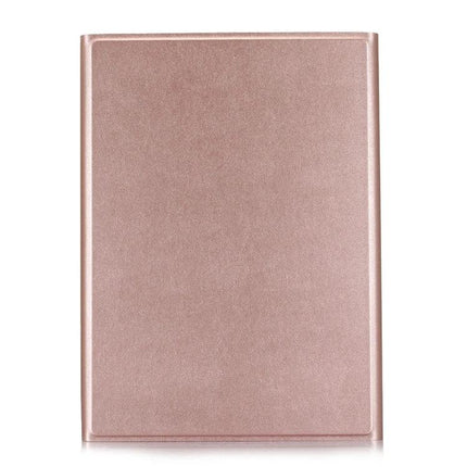 Bluetooth Keyboard Leather Case for Samsung Galaxy Tab A7 10.4 Inch in rose gold protective folio cover, slim travel keyboard case