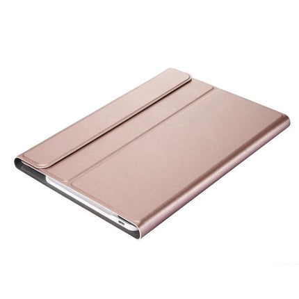 Bluetooth Keyboard Leather Case for Samsung Galaxy Tab A7 10.4 Inch in rose gold protective folio with magnetic cover