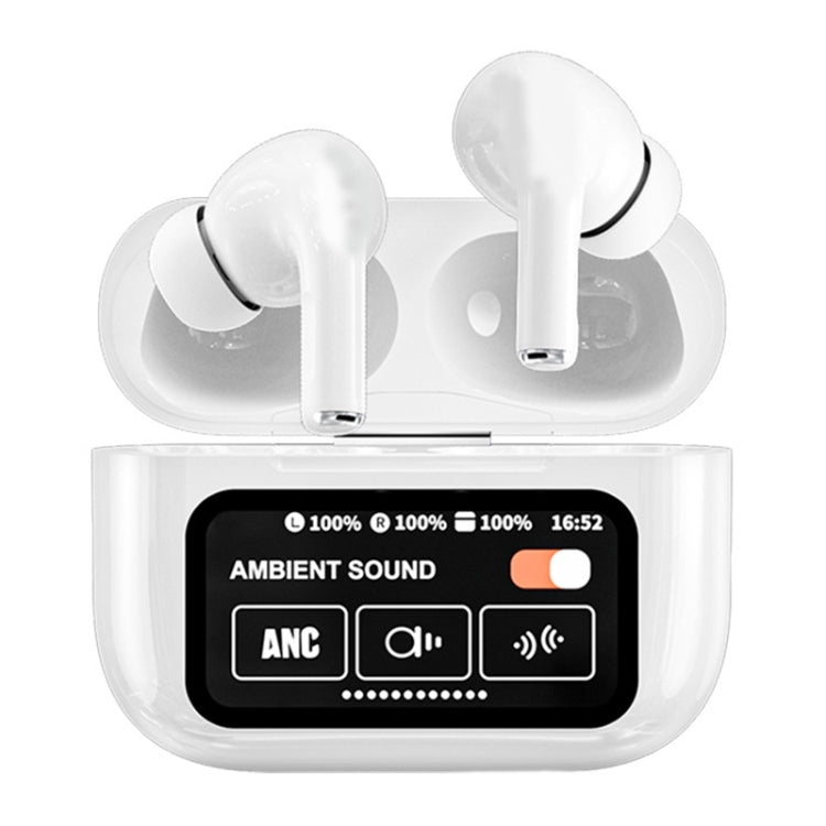 A9 Pro Smart Colorful Touch Screen ANC + ENC Noise Reduction Wireless Bluetooth Earphone