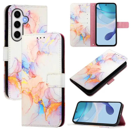 Marble Pattern Flip Leather Case Card Slots For Samsung S26