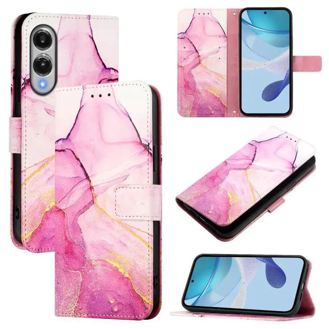 Marble Pattern Flip Leather Case Card Slots For Samsung S26