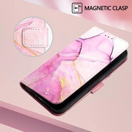 Marble Pattern Flip Leather Case Card Slots For Samsung S26