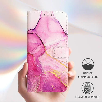 Marble Pattern Flip Leather Case Card Slots For Samsung S26