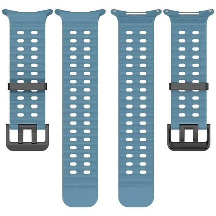 Dual Silver Buckle Silicone Strap For Galaxy Watch Ultra2