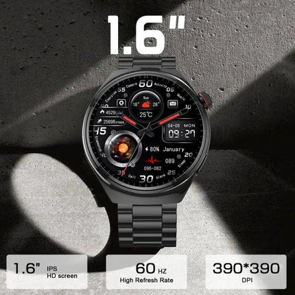 LF38 Smartwatch With 1.6 Inch Screen And Steel Strap