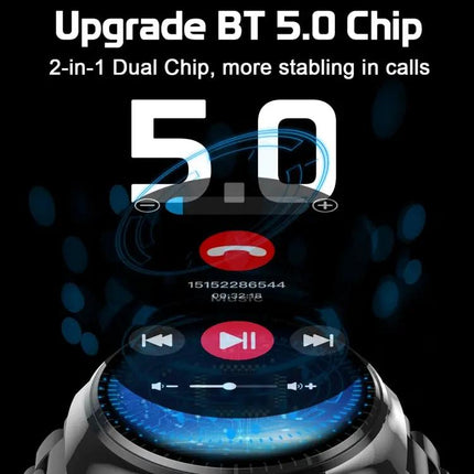LF38 Smartwatch With 1.6 Inch Screen And Steel Strap