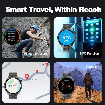 LF38 Smartwatch With 1.6 Inch Screen And Steel Strap