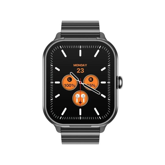 D8 Pro Watch for Everyday Health and Fitness Tracking - sleek black smartwatch showing heart rate, blood oxygen, blood pressure, sleep icons on display