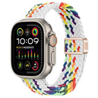 For Apple Watch Ultra 2 49mm / Z Pattern White Rainbow