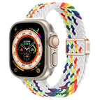 For Apple Watch Ultra 49mm / Z Pattern White Rainbow