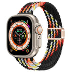 For Apple Watch Ultra 49mm / Z Pattern Black Rainbow