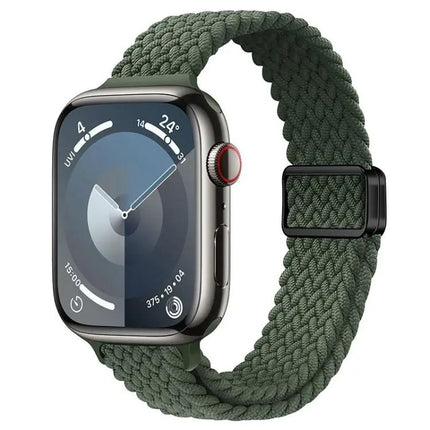 Magnetic Nylon Braided Apple Watch Band 40mm Slim Strap