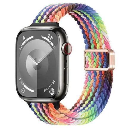 Magnetic Nylon Braided Apple Watch Band 40mm Slim Strap
