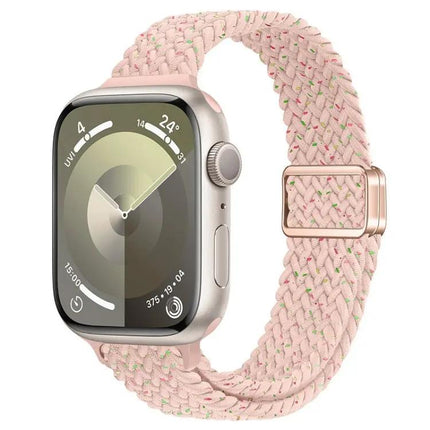 Magnetic Nylon Braided Apple Watch Band 40mm Slim Strap