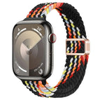 For Apple Watch SE 44mm / Z Pattern Black Rainbow