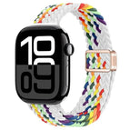For Apple Watch Series 10 42mm / Z Pattern White Rainbow