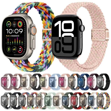 Magnetic Nylon Braided Apple Watch Band 40mm Slim Strap
