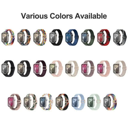 Magnetic Buckle Slim Nylon Watch Band Apple Watch 44mm