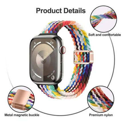 Magnetic Buckle Slim Nylon Watch Band Apple Watch 44mm