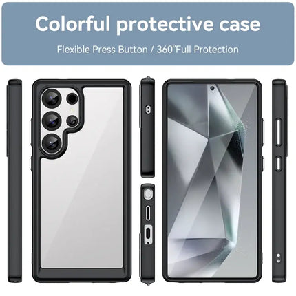 Phone Case Samsung Galaxy S24 FE 5G Acrylic TPU Colorful