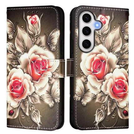 Patterned Leather Card Slot Phone Case For Samsung S24 FE