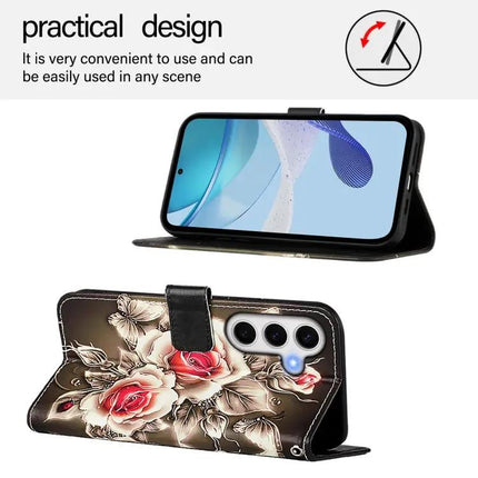 Patterned Leather Card Slot Phone Case For Samsung S24 FE