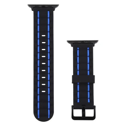 Silicone Wave Watch Band Fits Apple Watch 38/40/42/44mm