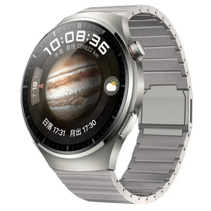 22mm Pure Titanium Magnetic Buckle Watch Band, Bamboo