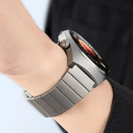 22mm Pure Titanium Magnetic Buckle Watch Band, Bamboo
