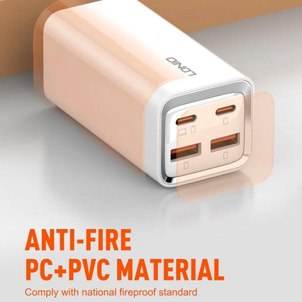 LDNIO Charger for Daily Device Powering at Home or Travel - compact multi-port USB and USB-C wall charger with aluminum and copper build