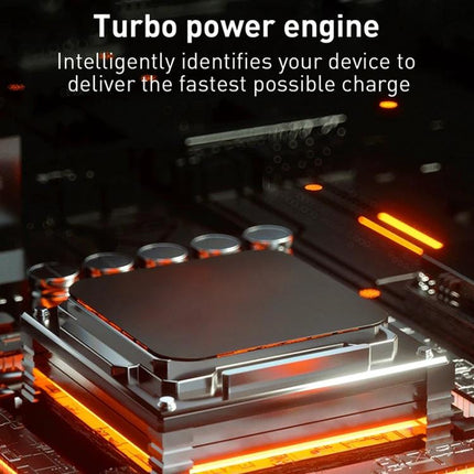 LDNIO Charger for Daily Device Powering with Versatile Plugs showing internal turbo power engine circuitry, compact travel-ready fast charging design