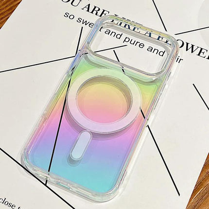 Gradient Phone Case For iPhone With Everyday Protection For Commutes And Daily Use Subtle Color Transition — slim rainbow gradient clear case with ring
