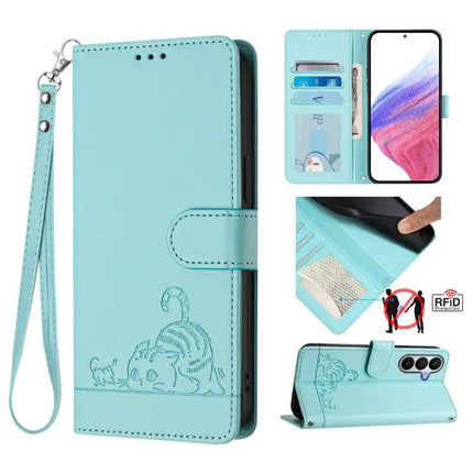 Samsung Galaxy Leather Case With Lanyard For Daily Essentials Everyday Phone Protection