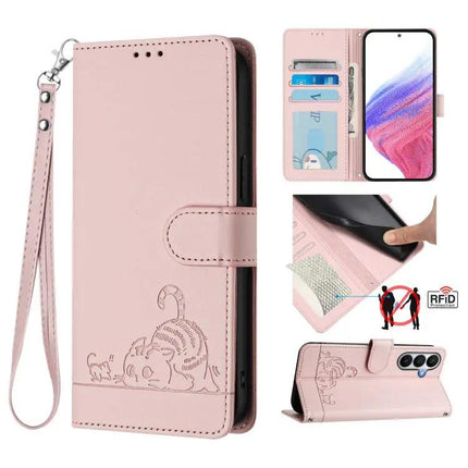 Samsung Galaxy Leather Case With Lanyard For Daily Essentials Everyday Phone Protection