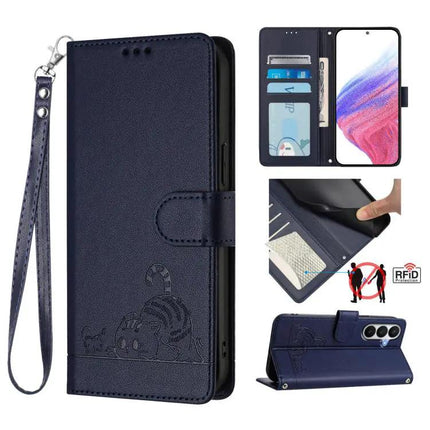 Samsung Galaxy Leather Case With Lanyard For Daily Essentials Everyday Phone Protection