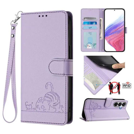 Samsung Galaxy Leather Case With Lanyard For Daily Essentials Everyday Phone Protection