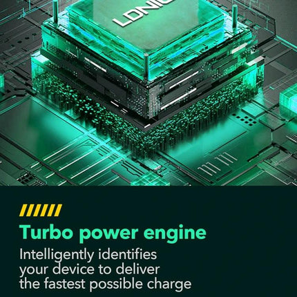 Keep Your Devices Charged Daily with LDNIO Essentials Charger - compact multi USB-C turbo power engine for fast charging on laptop smartphone tablet