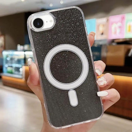 Clear Glitter MagSafe Case for Everyday iPhone Protection