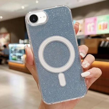 Clear Glitter MagSafe Case for Everyday iPhone Protection